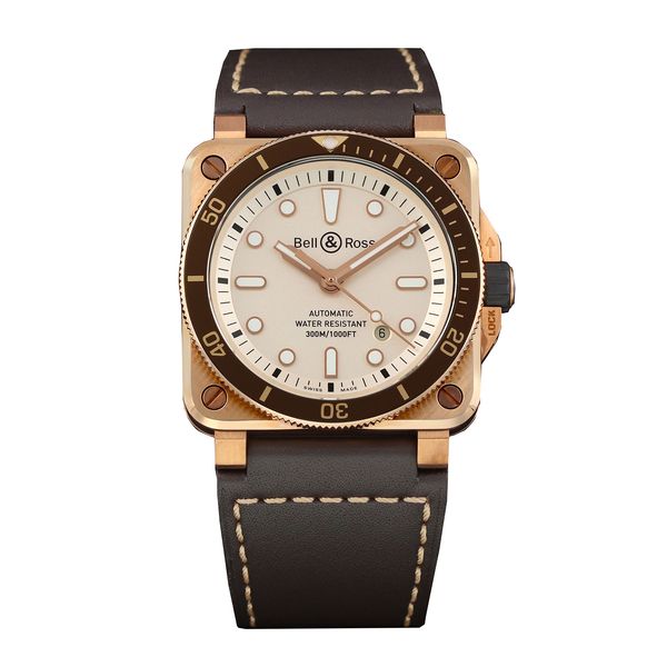 Bell and Ross BR 03 BR0392-D-WH-BR/SCA